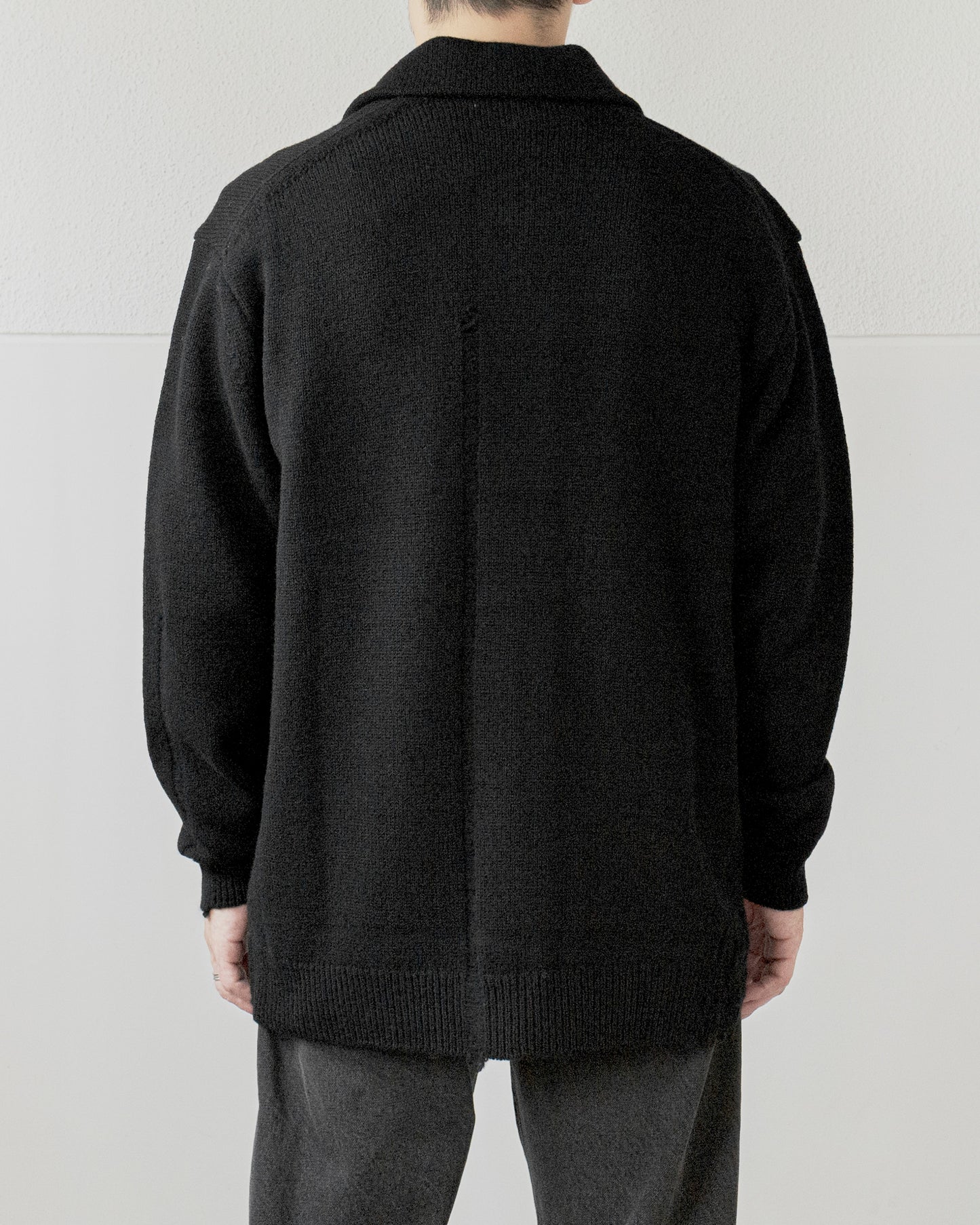 CHUNKY WOOL KNIT CARDIGAN