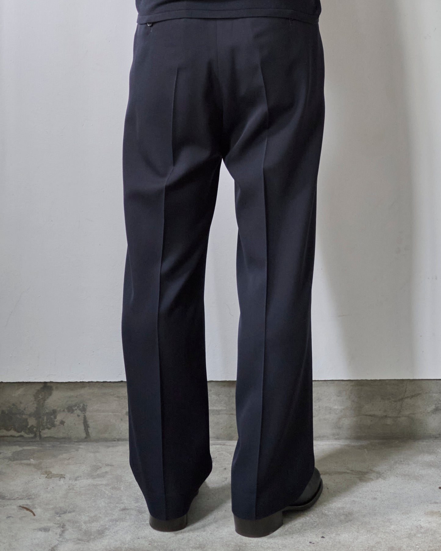 WOOL TRICHOTINE TROUSERS