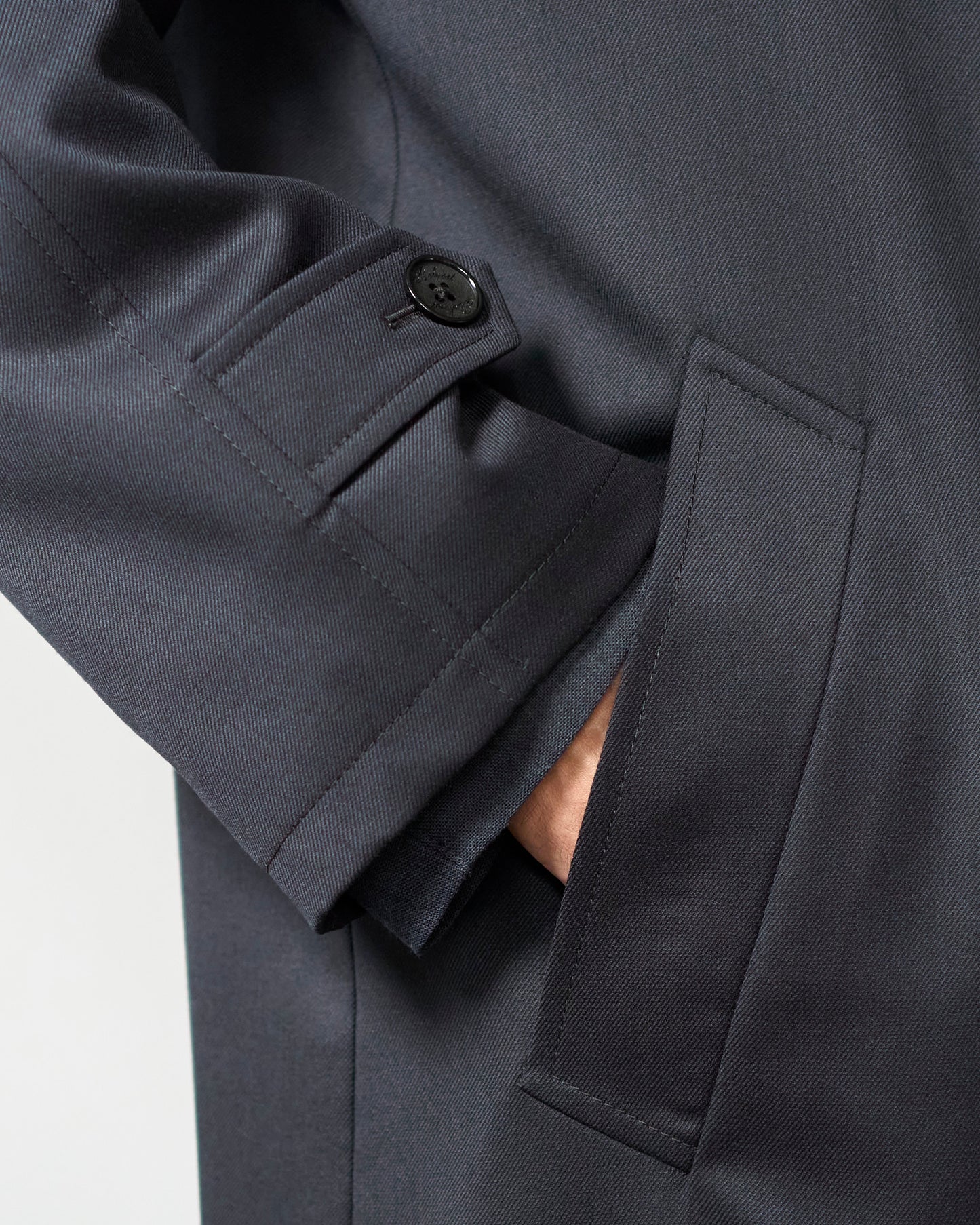 WOOL STRETCH BALMACAN COAT
