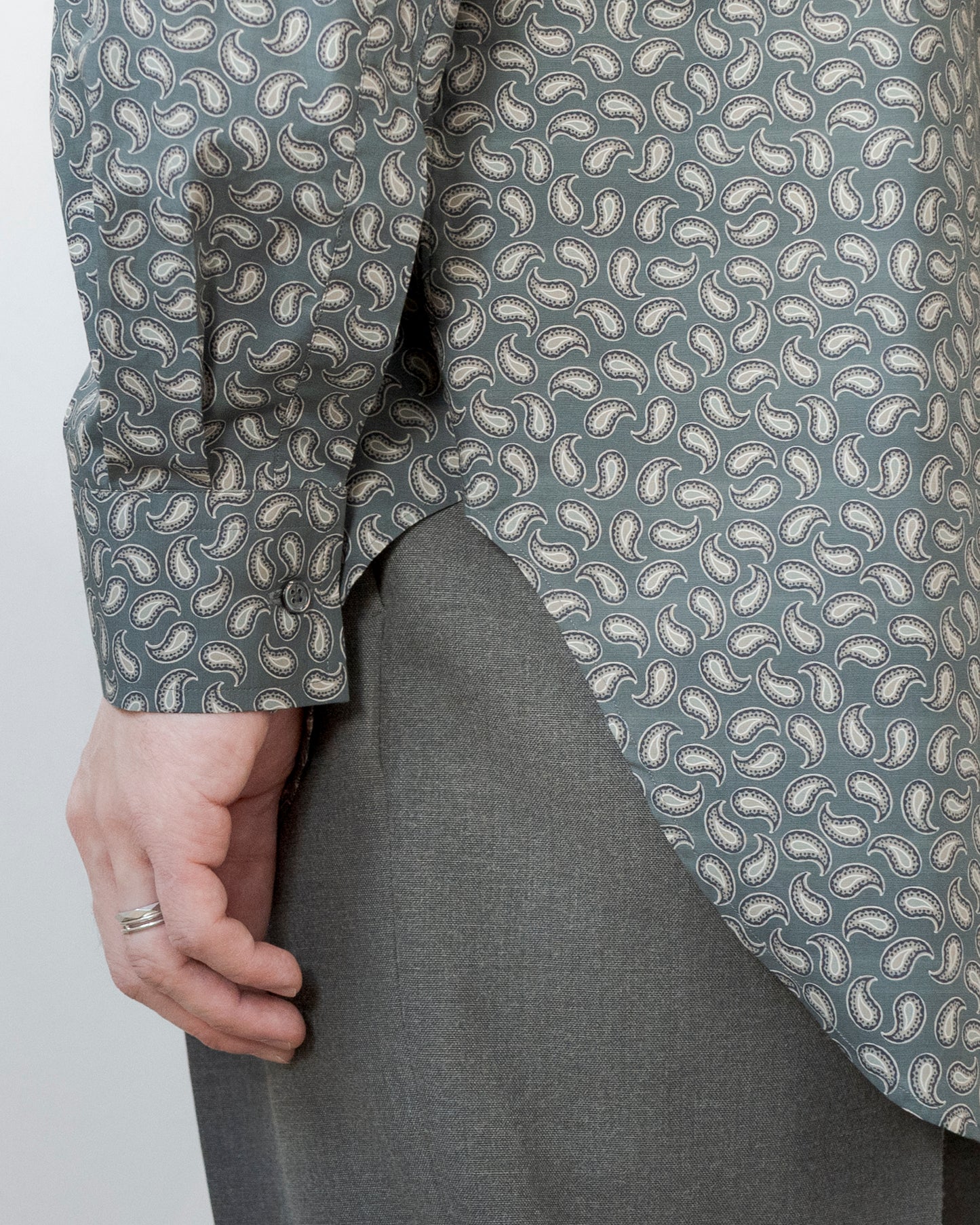 ALAN PAISLEY PRINT COTTON SHIRT