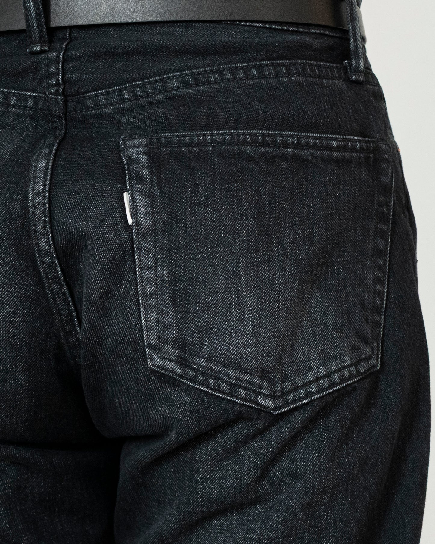 DENIM STRAIGHT TROUSERS (VINTAGE WASH)