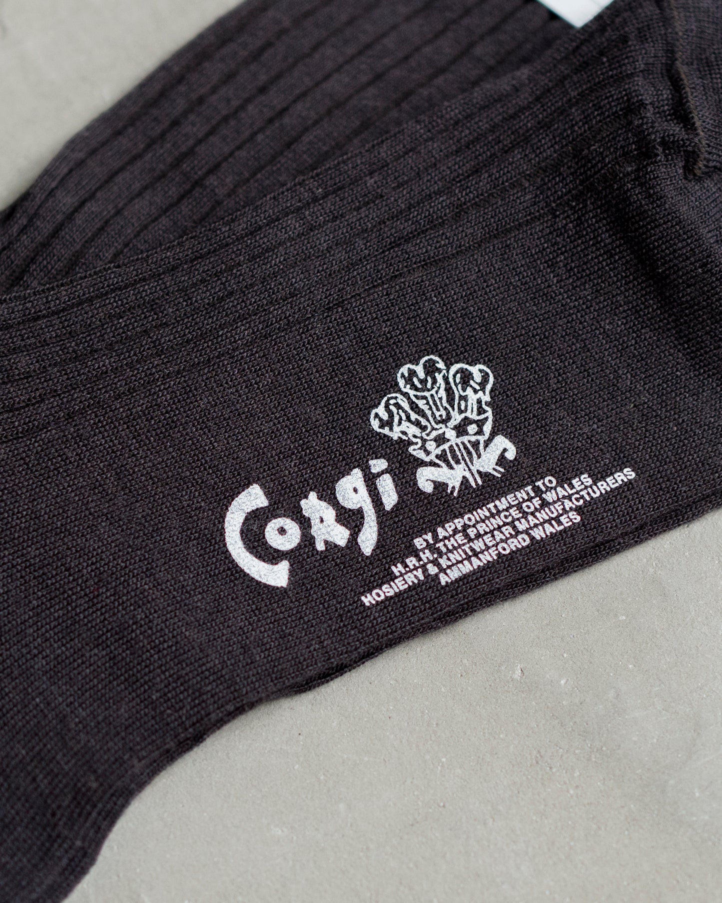 WOOL NYLON RIBBED SOCKS