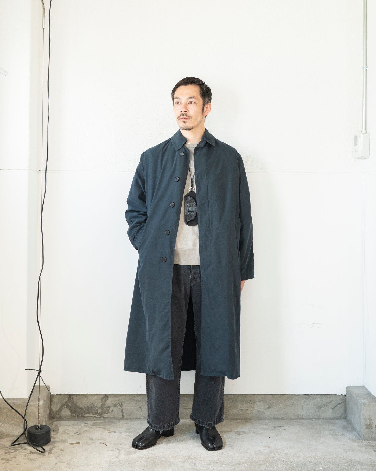 PEACHED TRENCH COAT