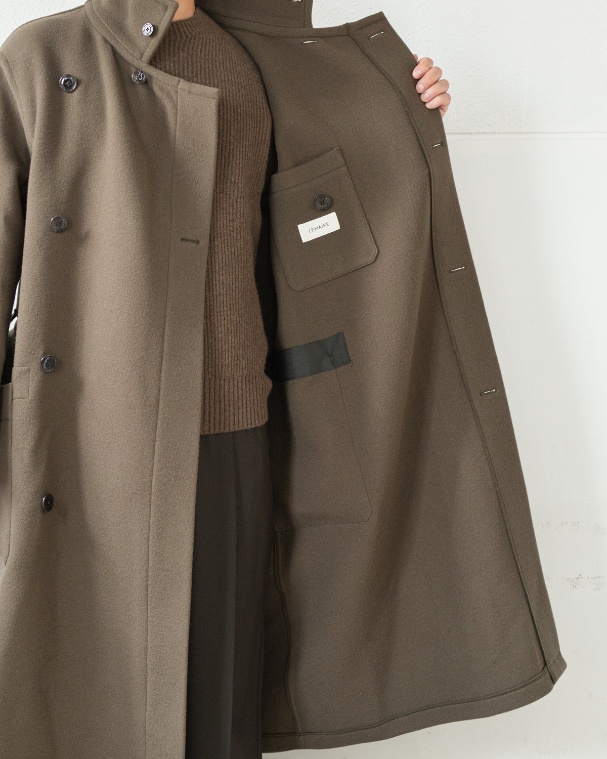 WRAP COAT IN WOOL