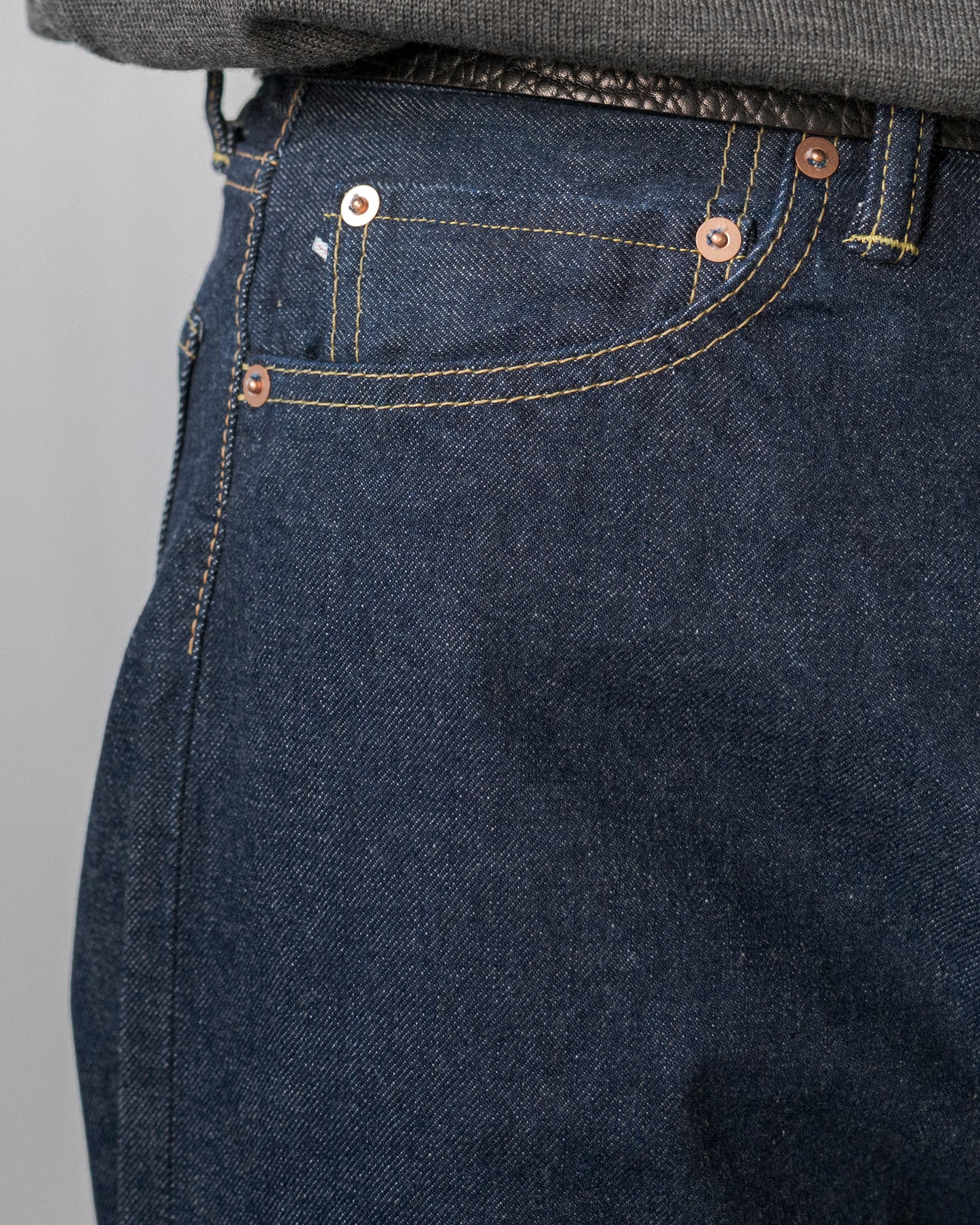 DENIM FLARE TROUSERS