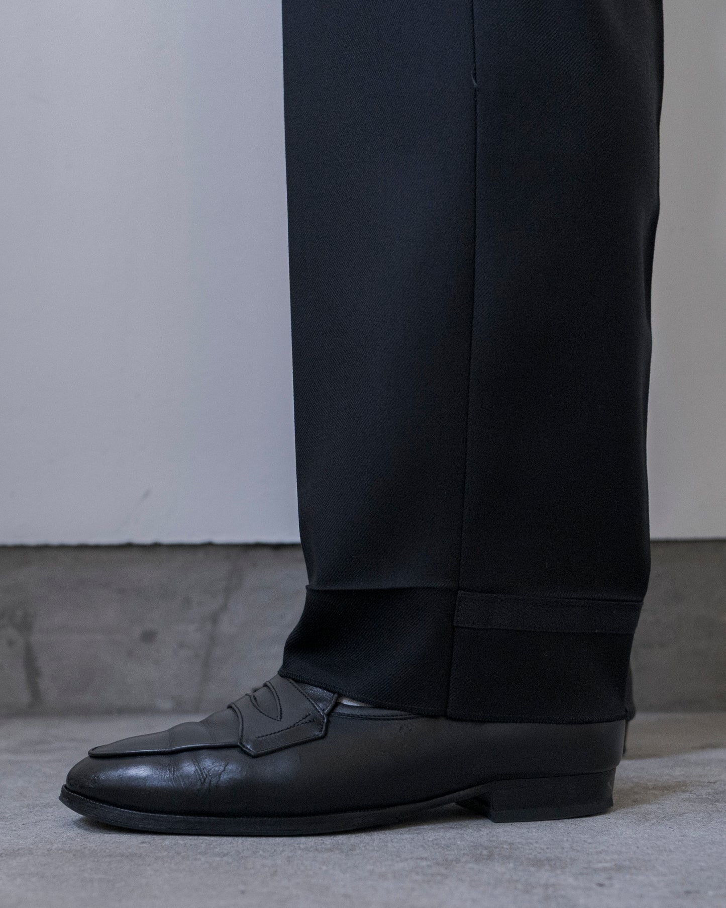 WOOL GABARDINE TROUSERS