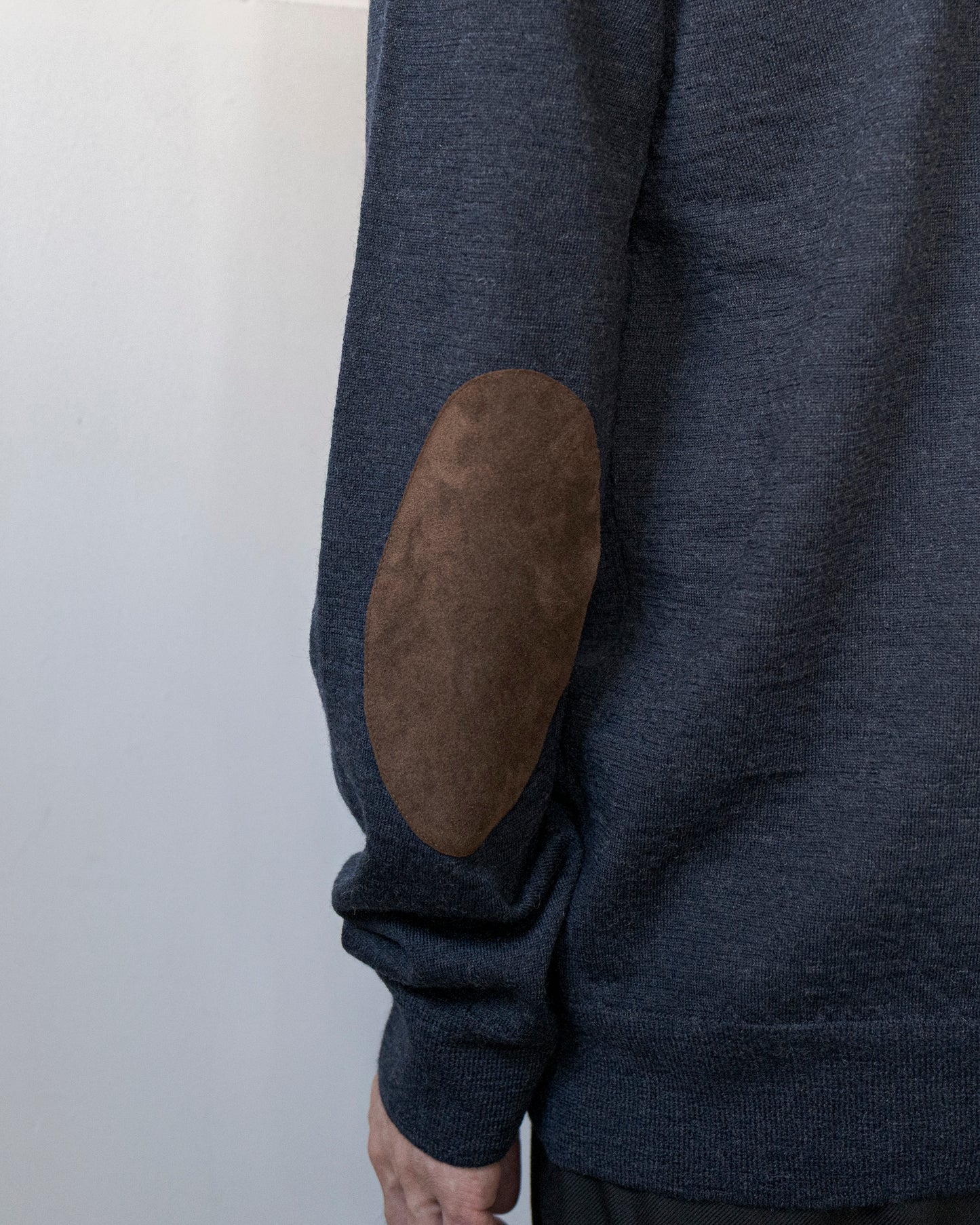 ELBOW PATCH WOOL POLO