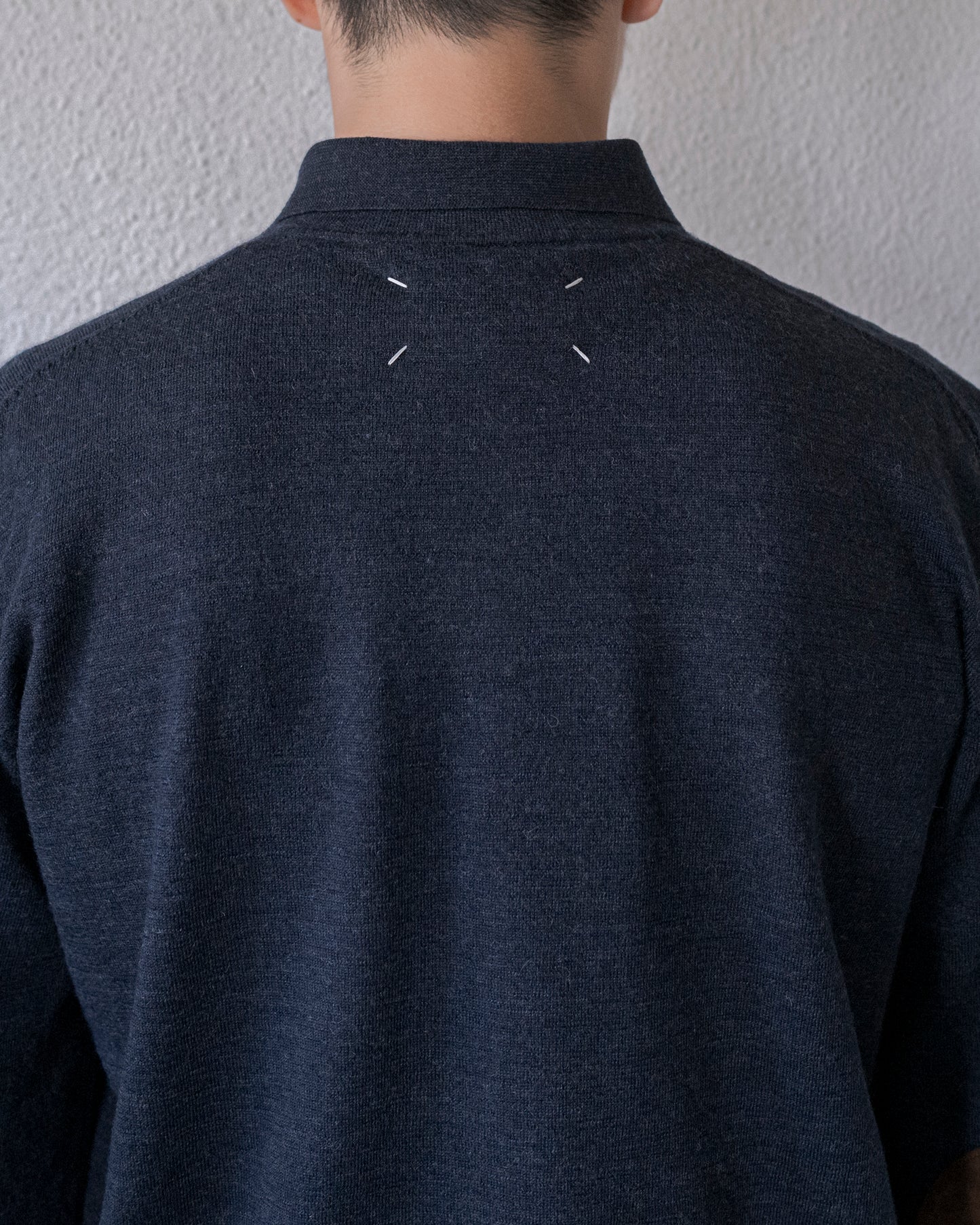 ELBOW PATCH WOOL POLO