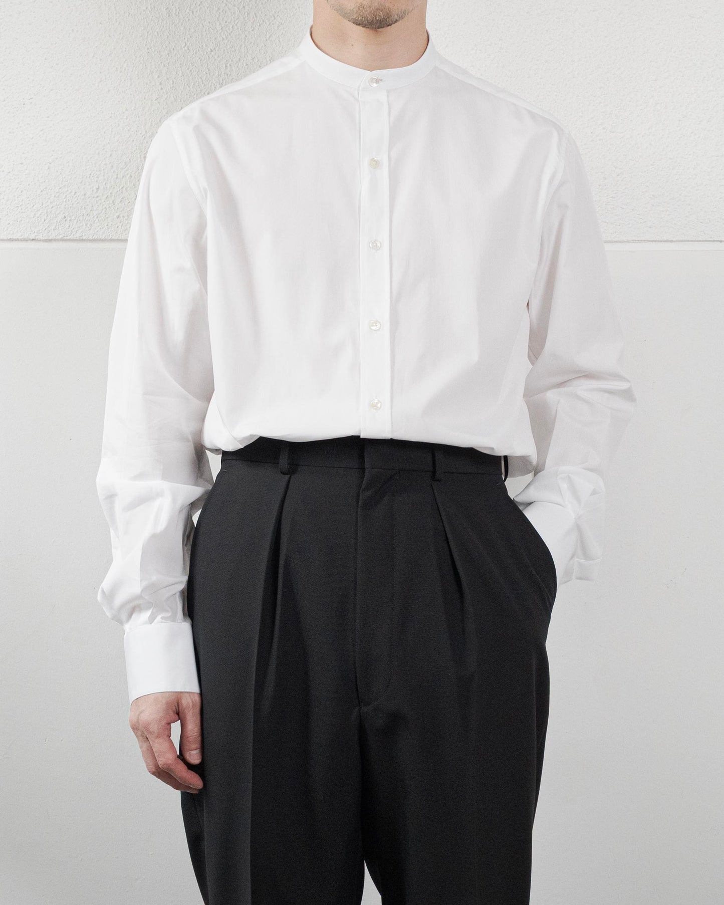 ETON BAND COLLAR SHIRT