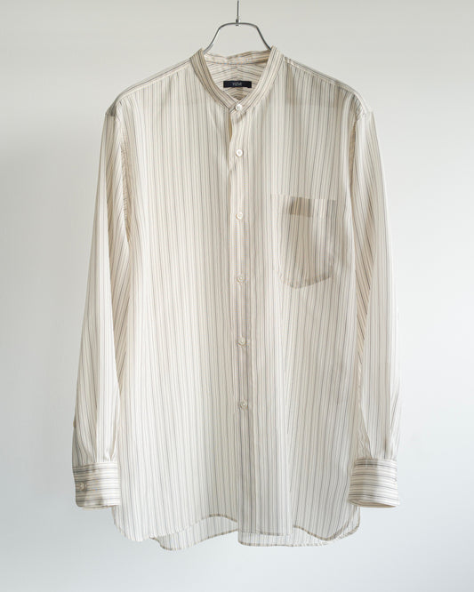 ACETATE CUPRA STAND COLLAR SHIRT