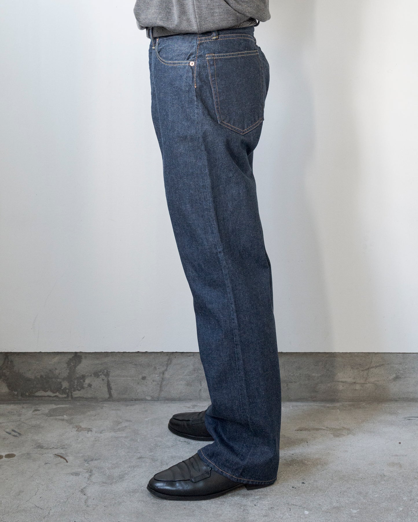 DENIM FLARE TROUSERS