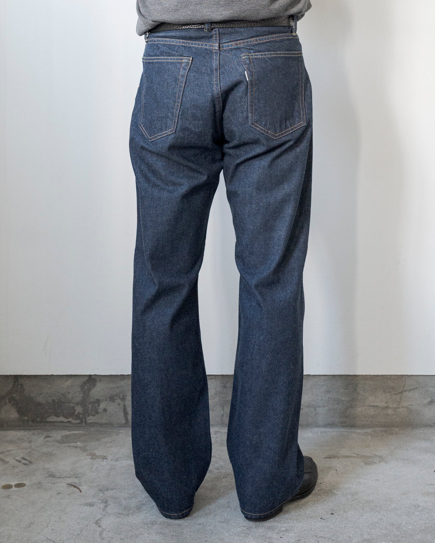 DENIM FLARE TROUSERS
