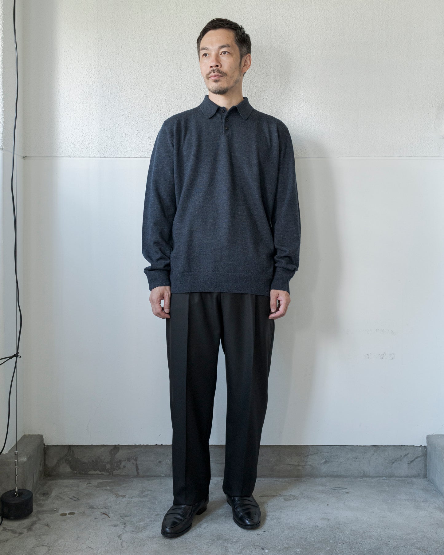 ELBOW PATCH WOOL POLO