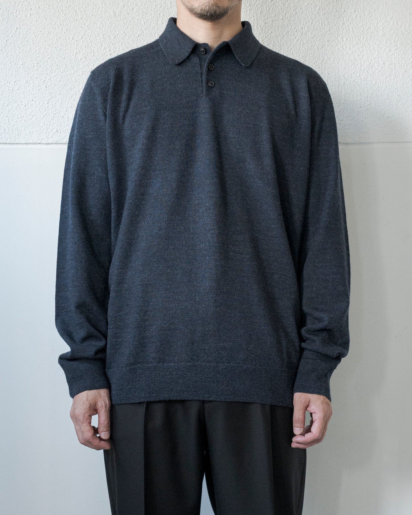 ELBOW PATCH WOOL POLO