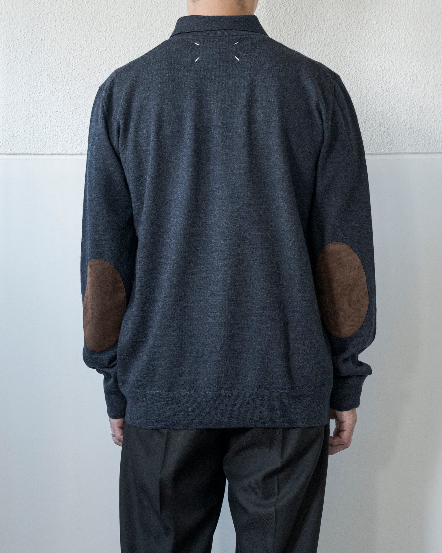 ELBOW PATCH WOOL POLO