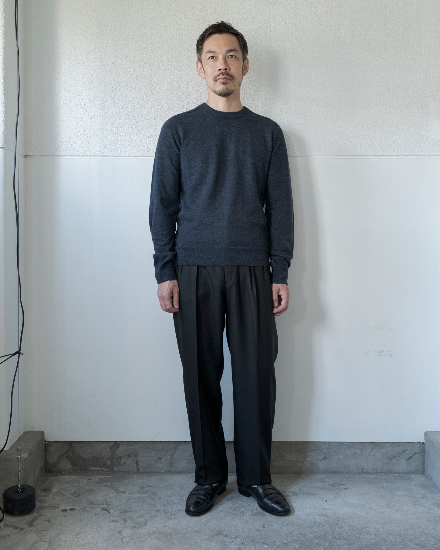 ELBOW PATCH WOOL SWEATER