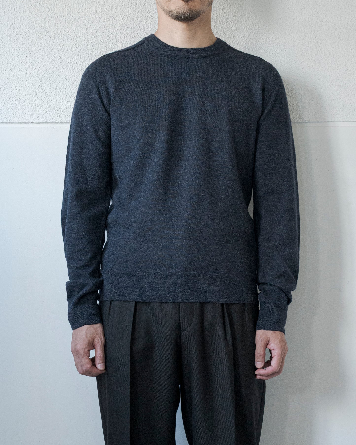 ELBOW PATCH WOOL SWEATER