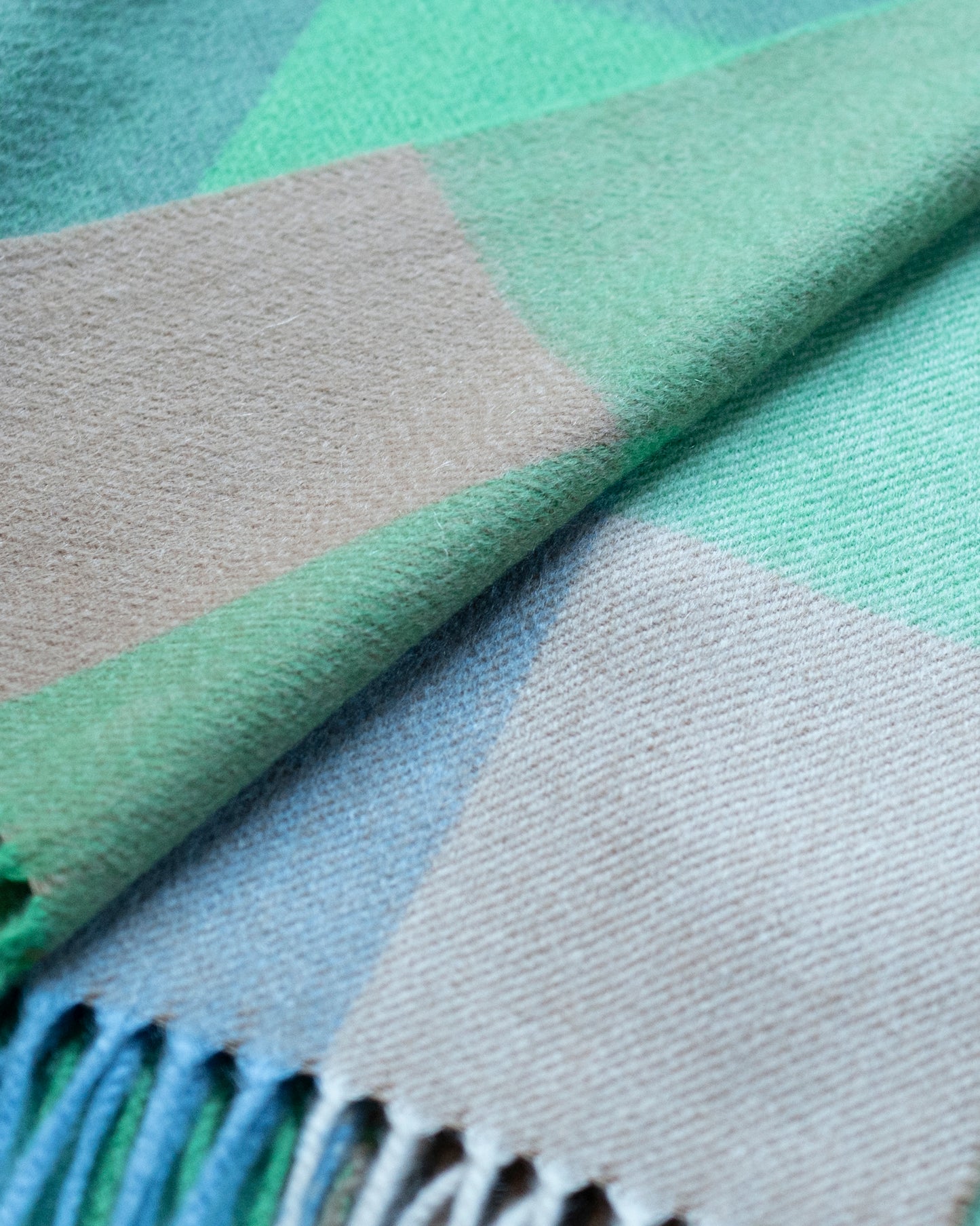 CASHMERE BLOCK CHECK STOLE