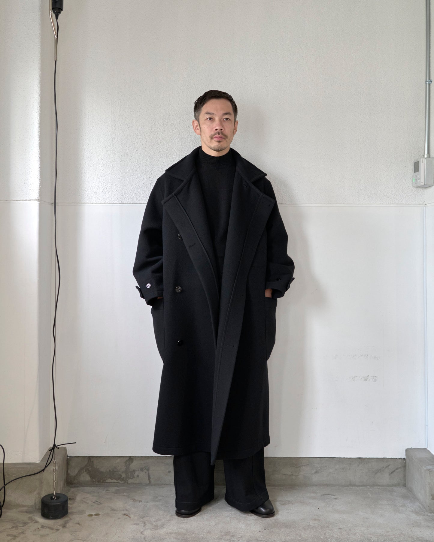 WRAP COAT IN WOOL