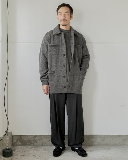 CHUNKY WOOL KNIT CARDIGAN