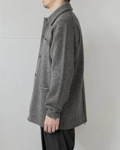 CHUNKY WOOL KNIT CARDIGAN