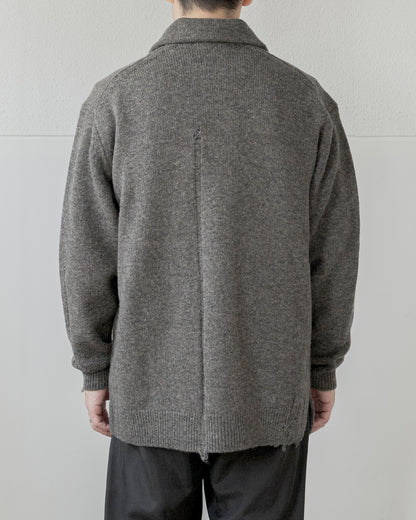 CHUNKY WOOL KNIT CARDIGAN