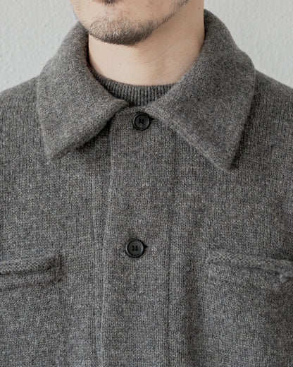 CHUNKY WOOL KNIT CARDIGAN