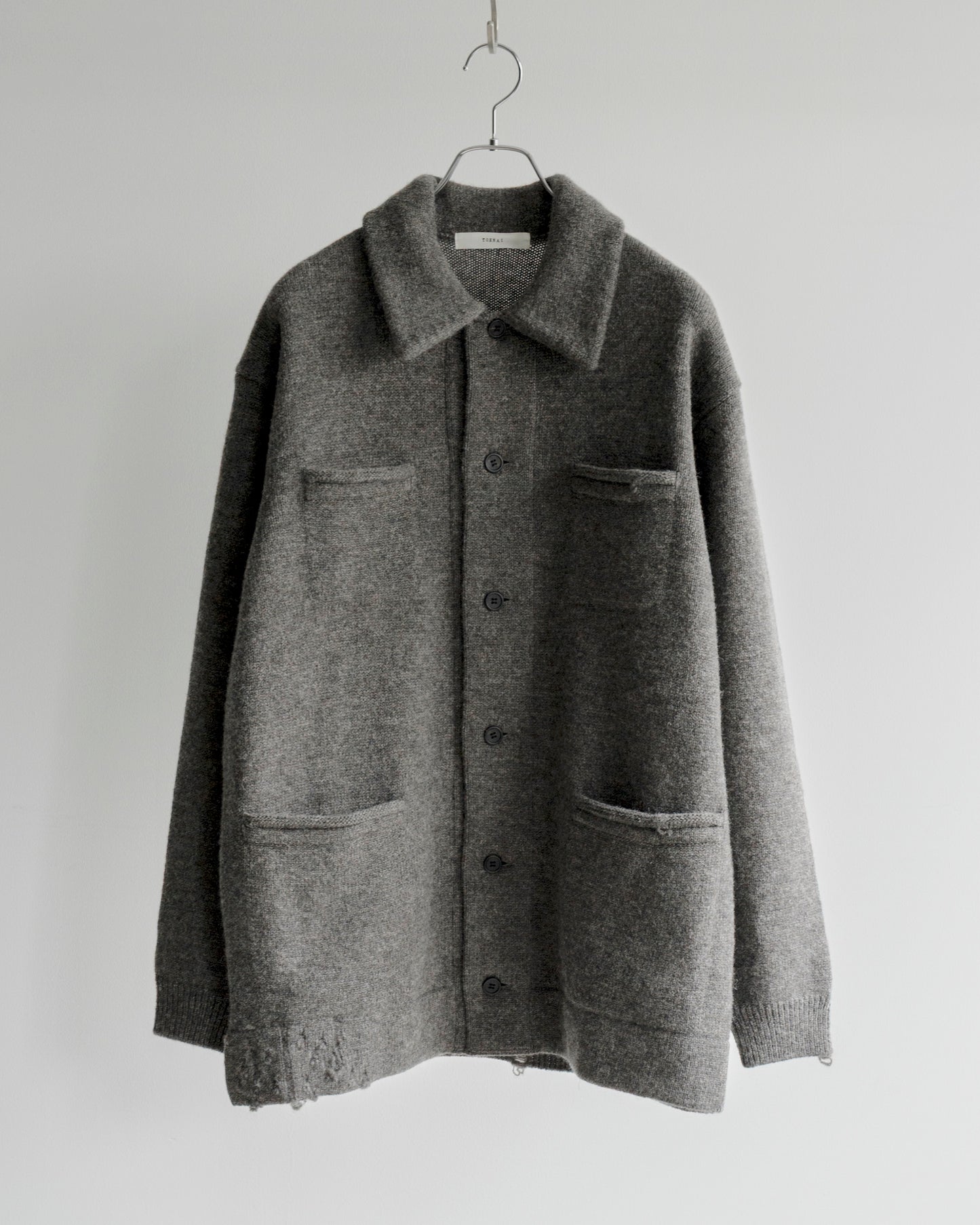 CHUNKY WOOL KNIT CARDIGAN