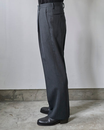 WOOL TRICHOTINE TROUSERS