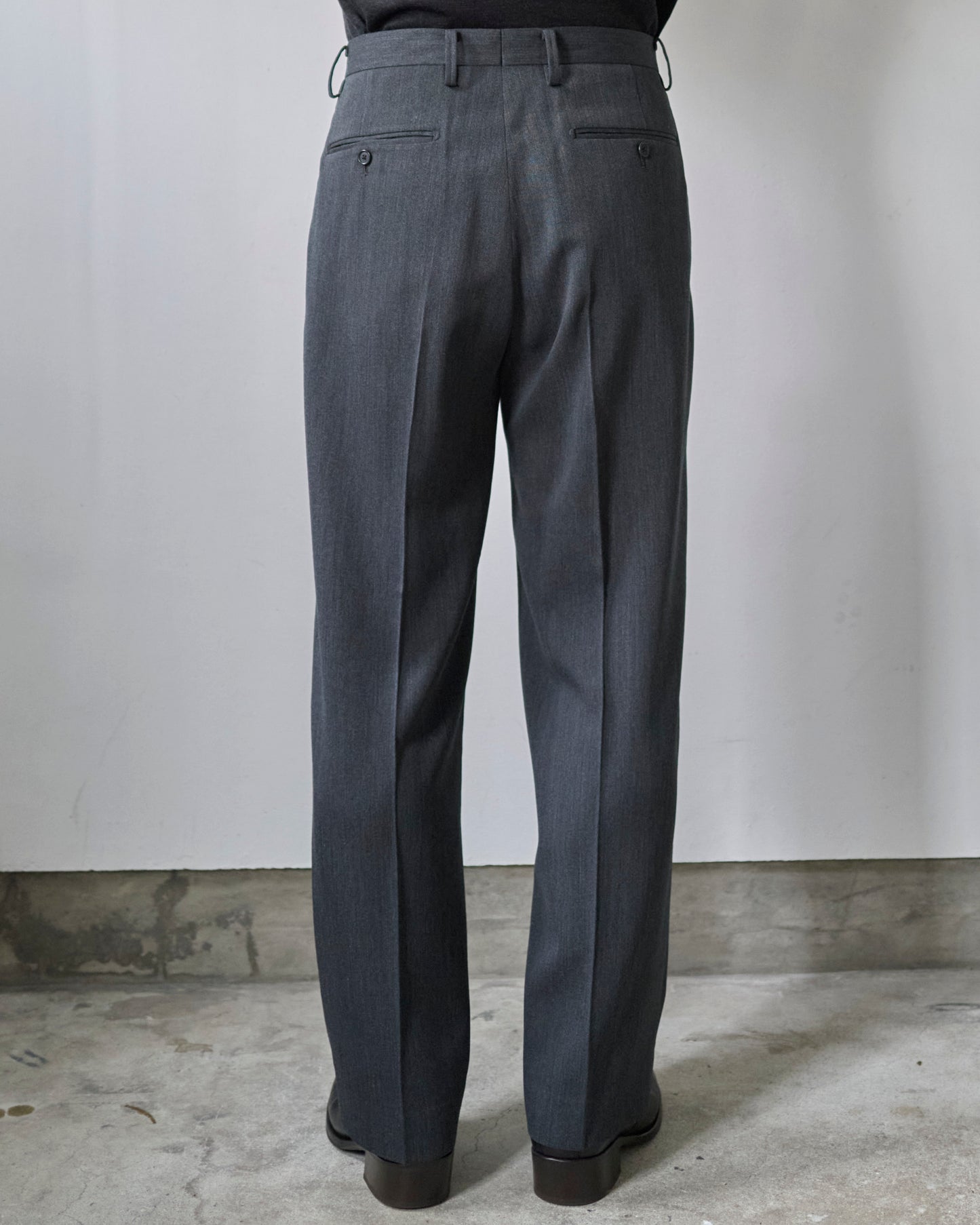 WOOL TRICHOTINE TROUSERS