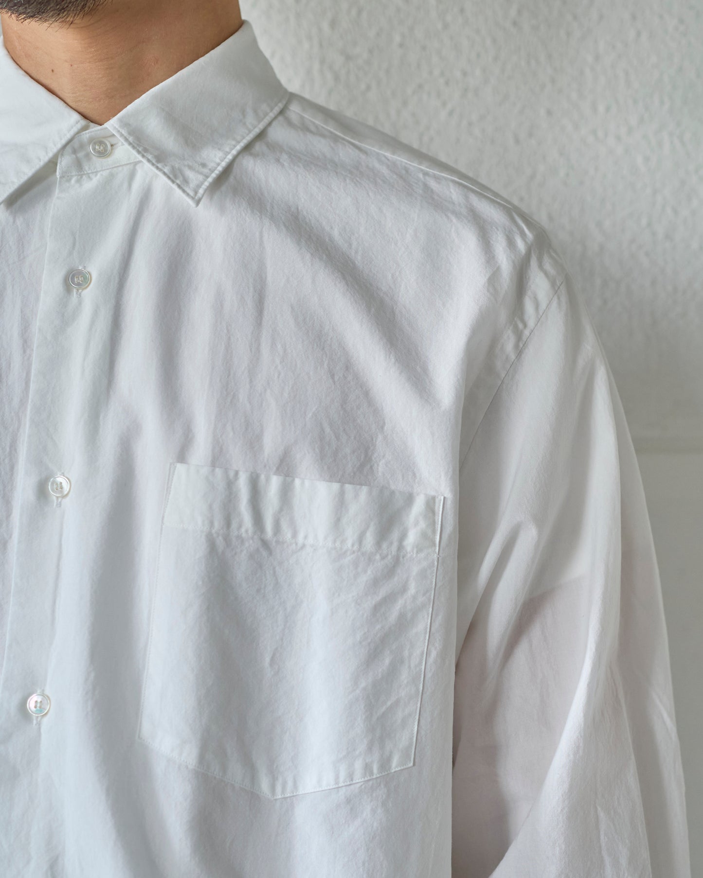 COTTON MILLED LAWN OVERDYE SHIRT