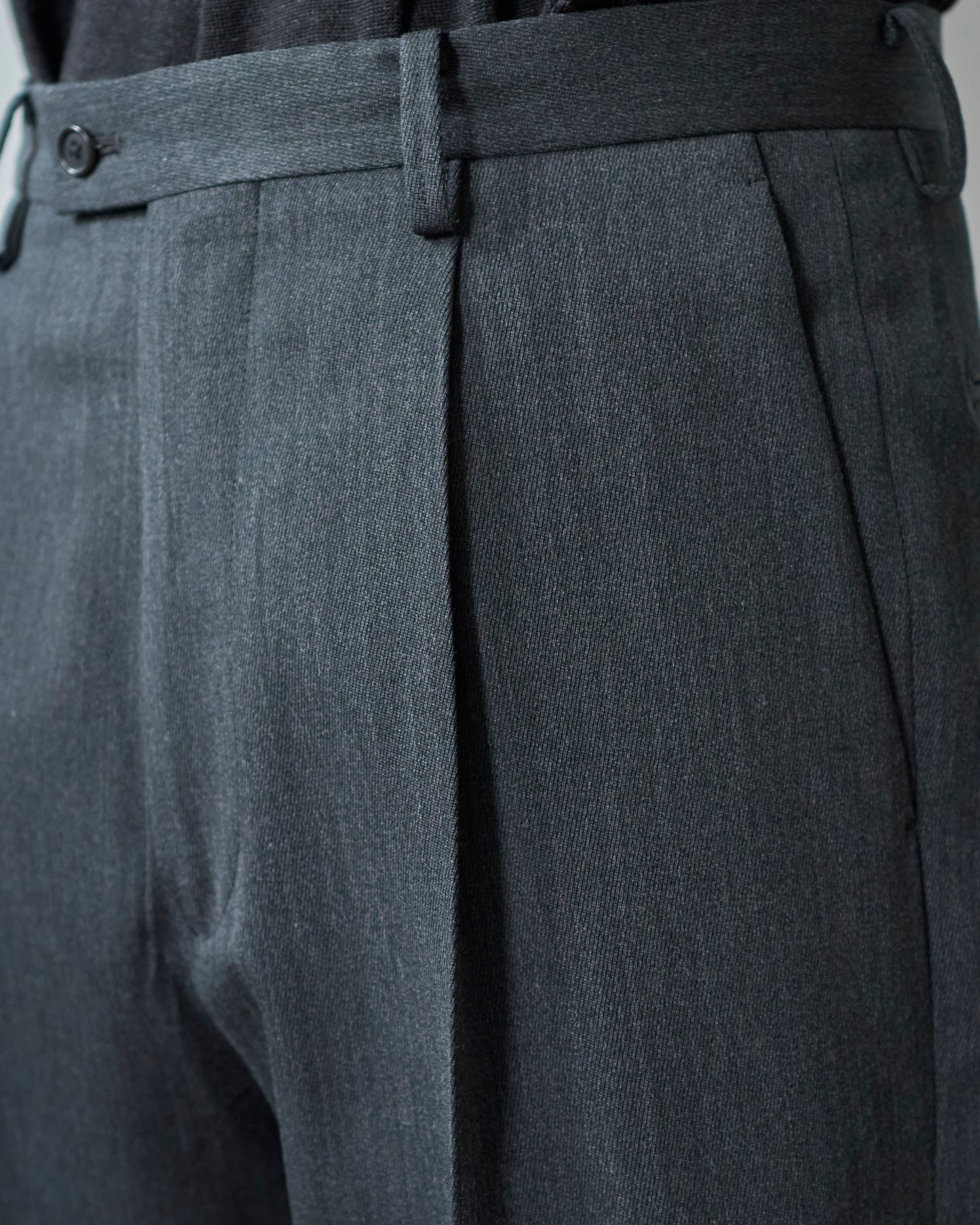WOOL TRICHOTINE TROUSERS
