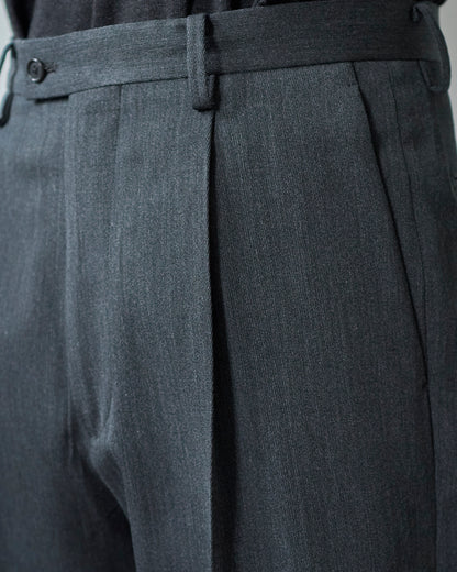 WOOL TRICHOTINE TROUSERS