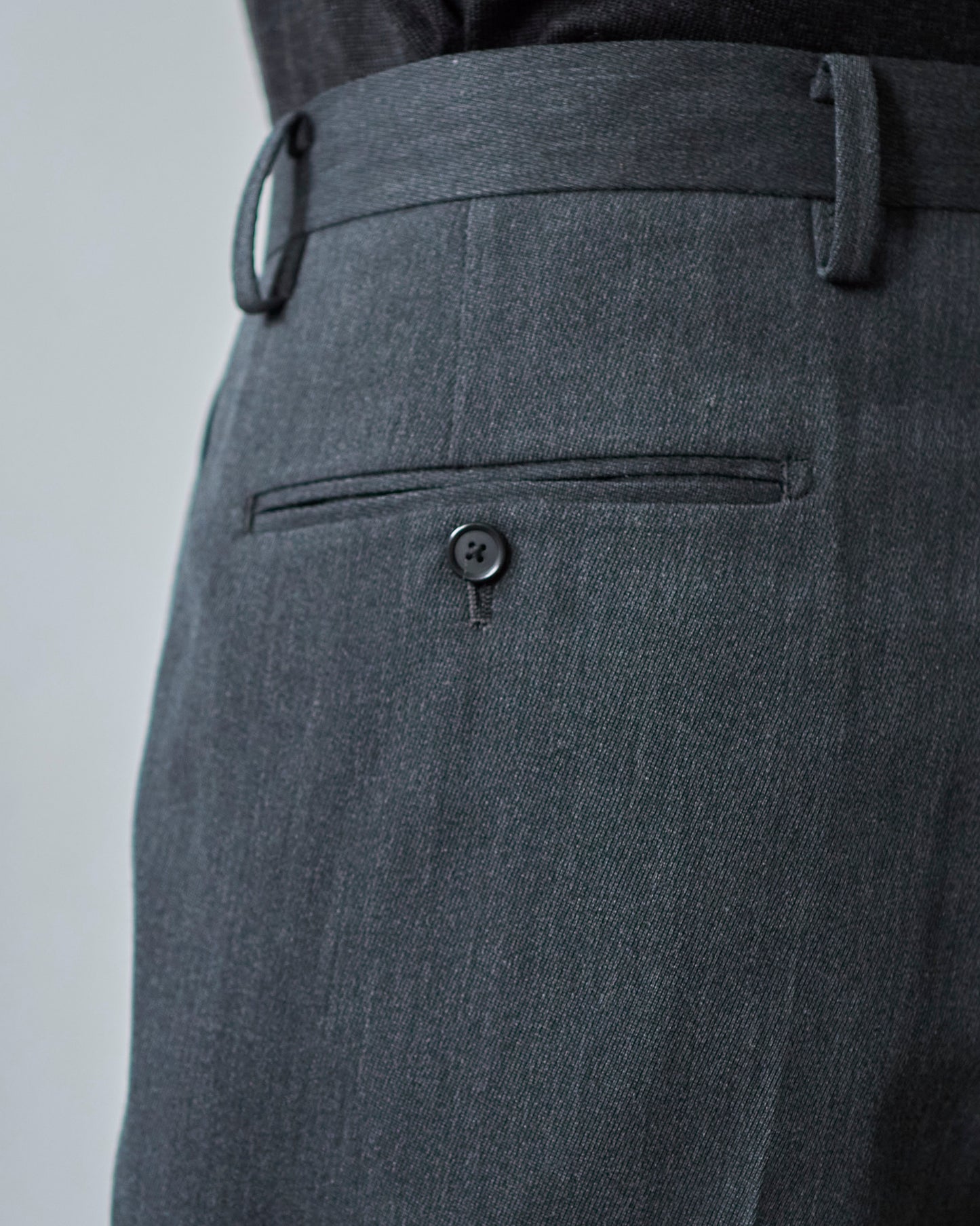 WOOL TRICHOTINE TROUSERS