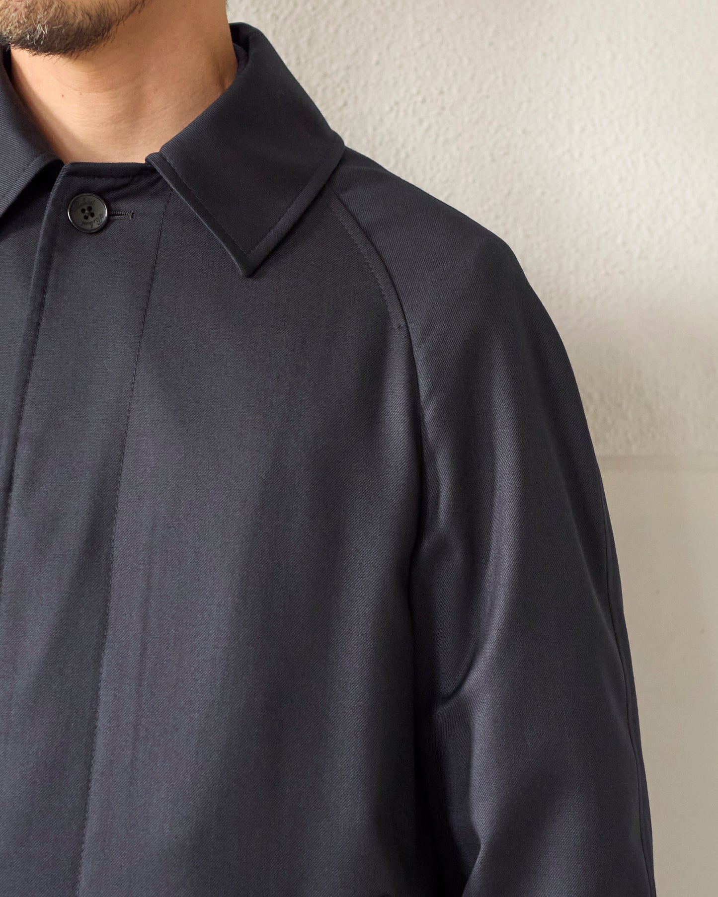 WOOL STRETCH BALMACAN COAT