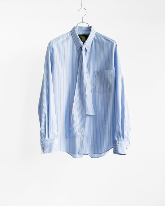 壱式軽裳 SUPIMA HIGH DENSITY END ON END STRIPE SHIRT