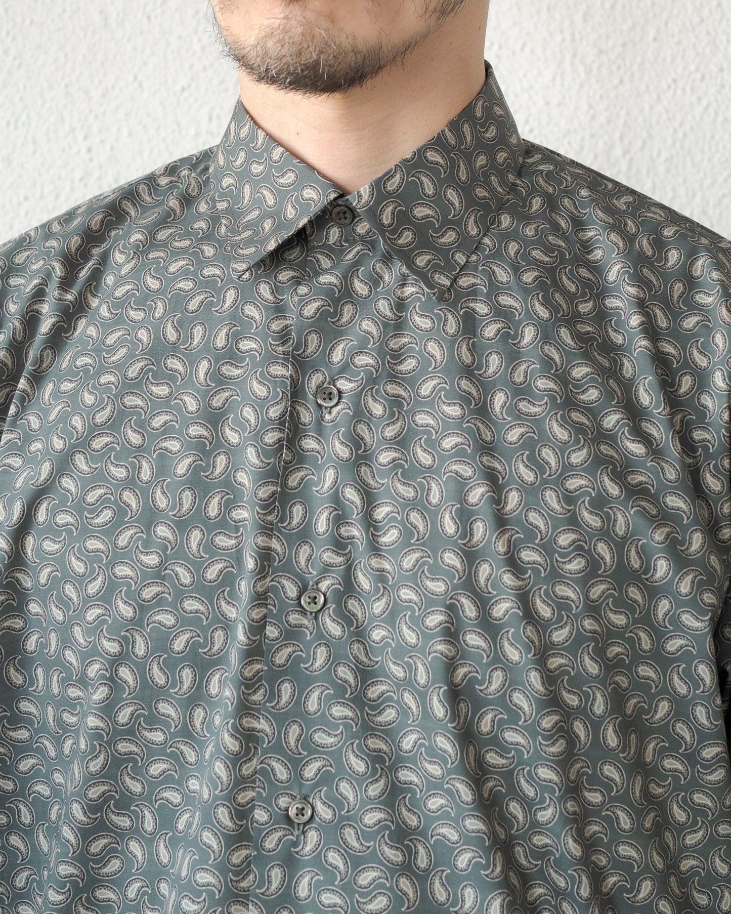 ALAN PAISLEY PRINT COTTON SHIRT