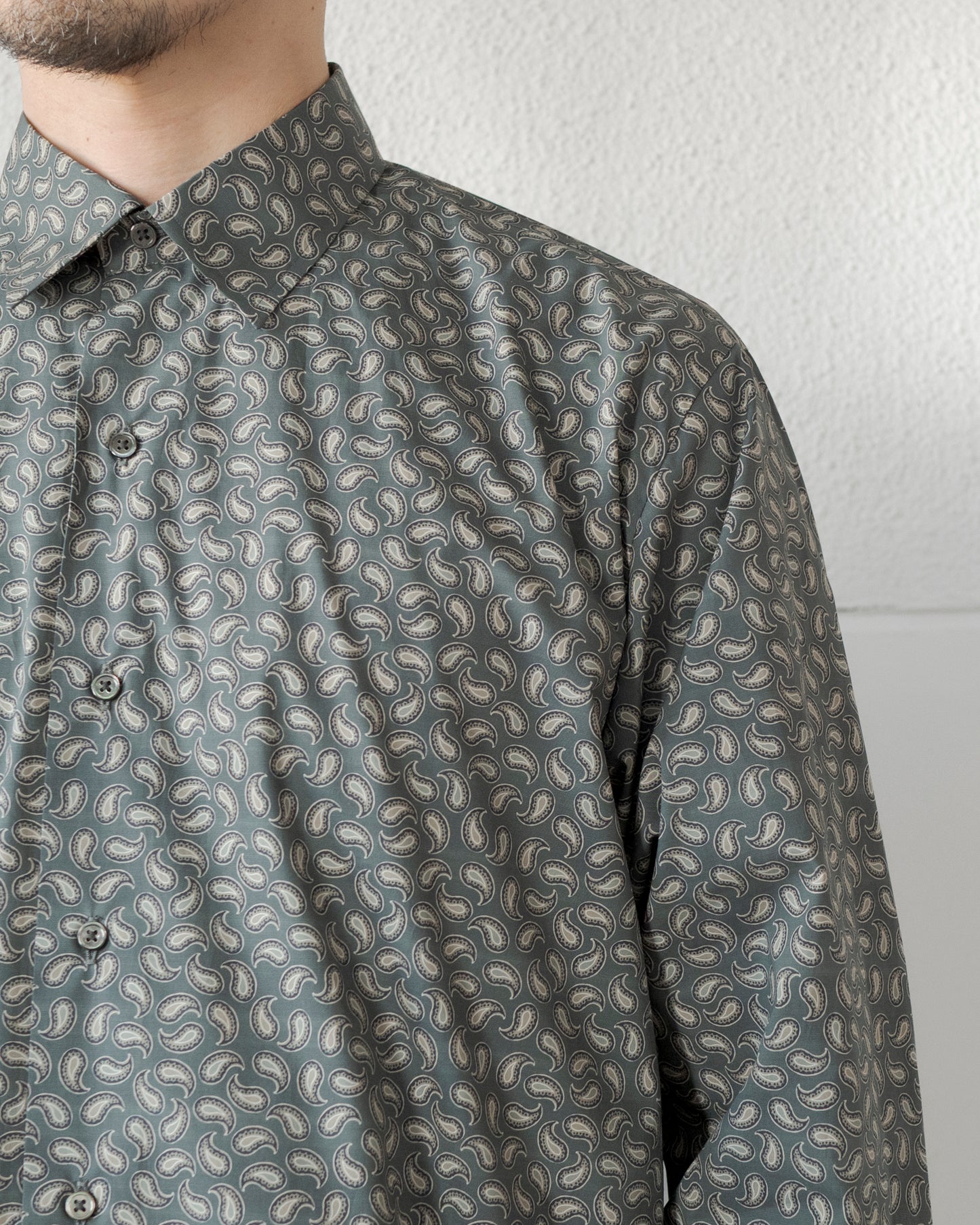 ALAN PAISLEY PRINT COTTON SHIRT