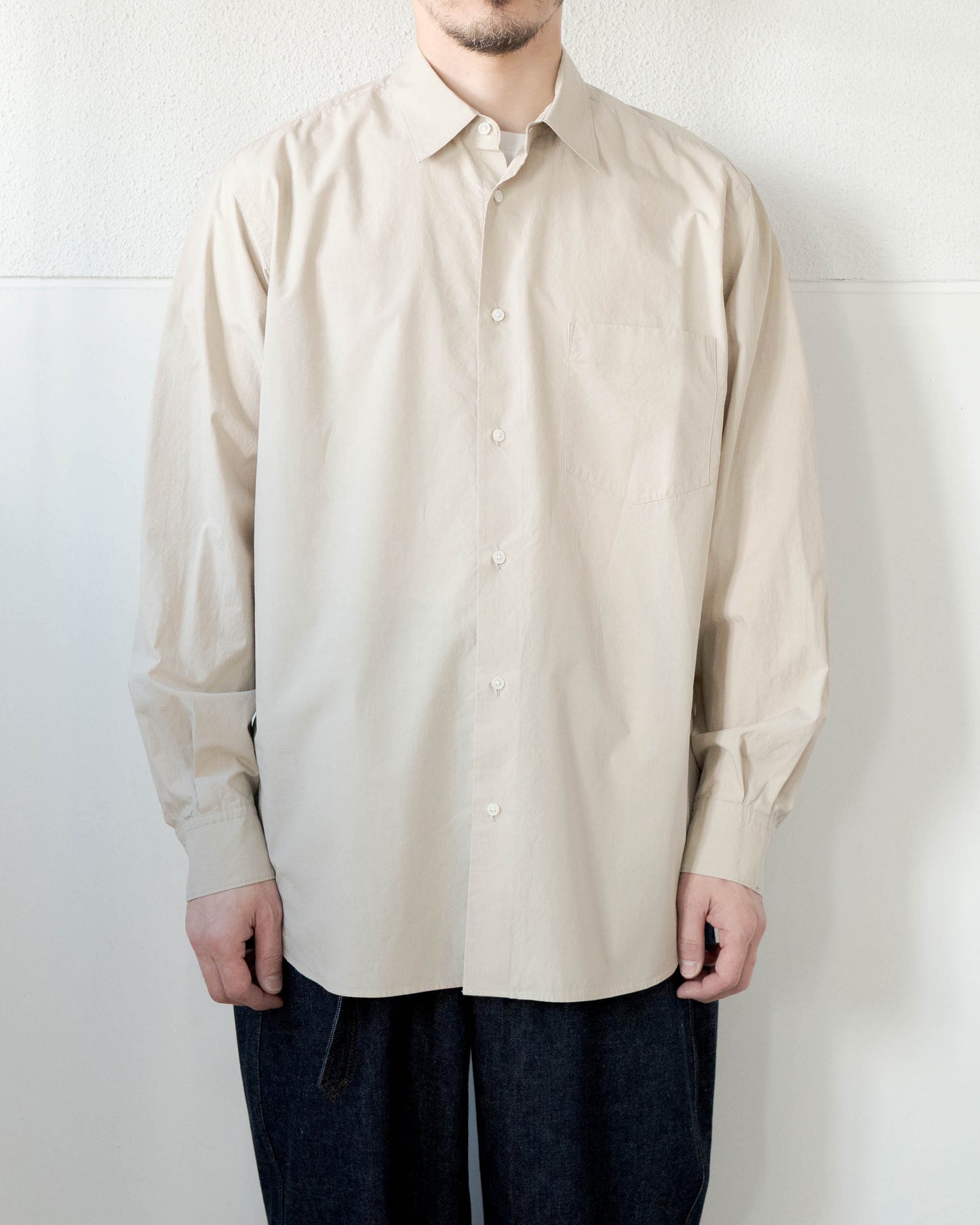COTTON SILK TYPEWRITER SHIRT