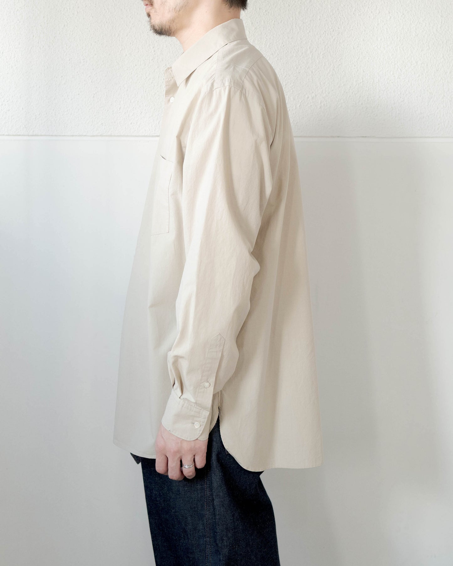 COTTON SILK TYPEWRITER SHIRT
