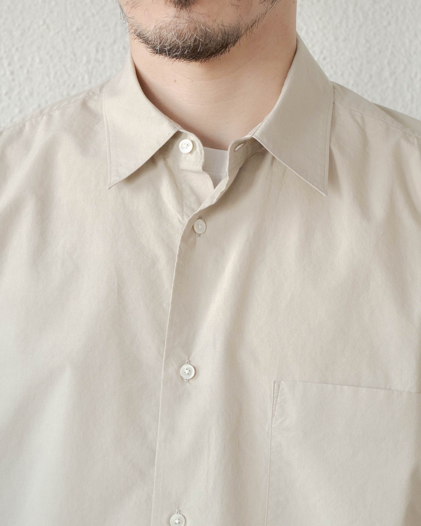 COTTON SILK TYPEWRITER SHIRT