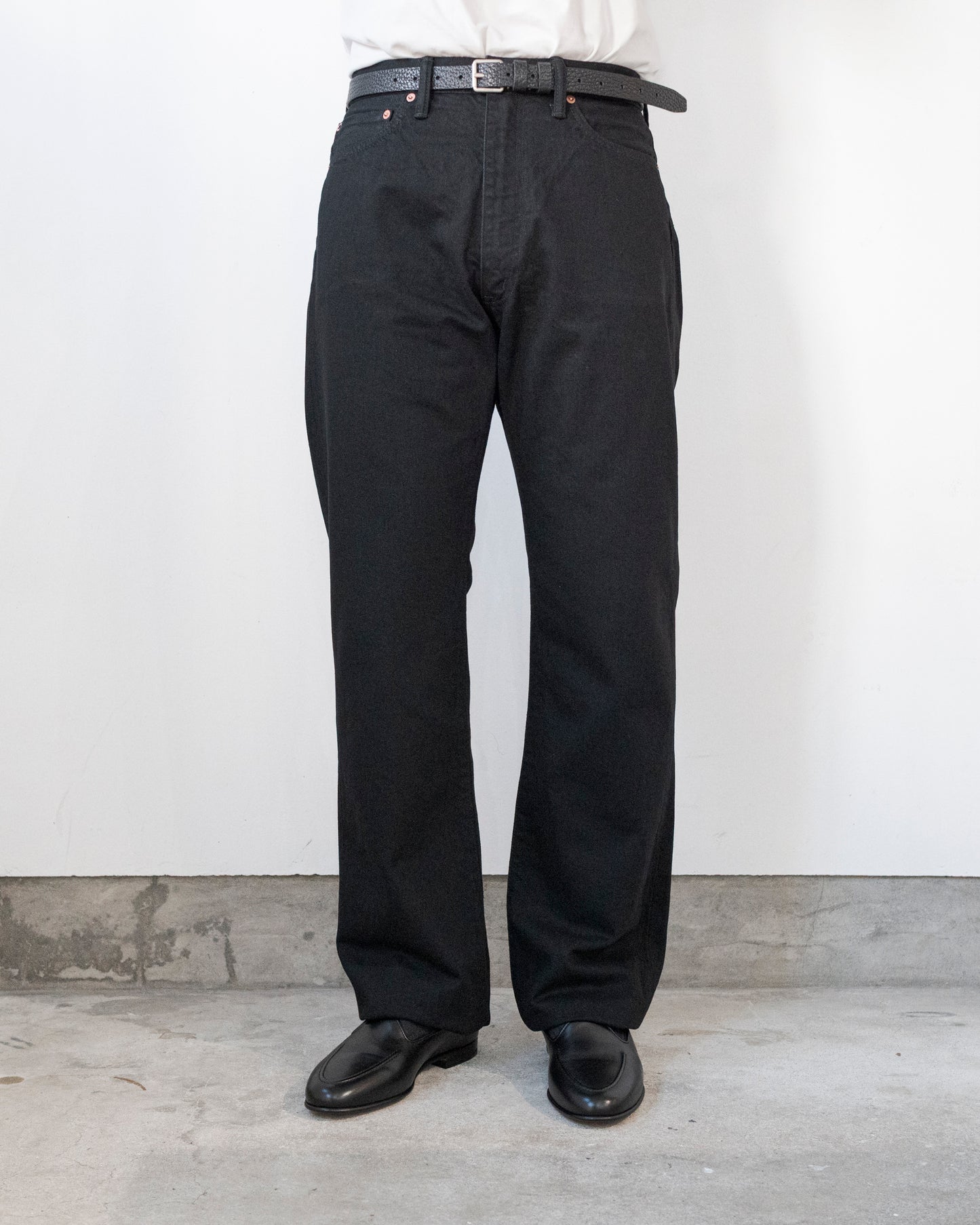 DENIM FLARE TROUSERS