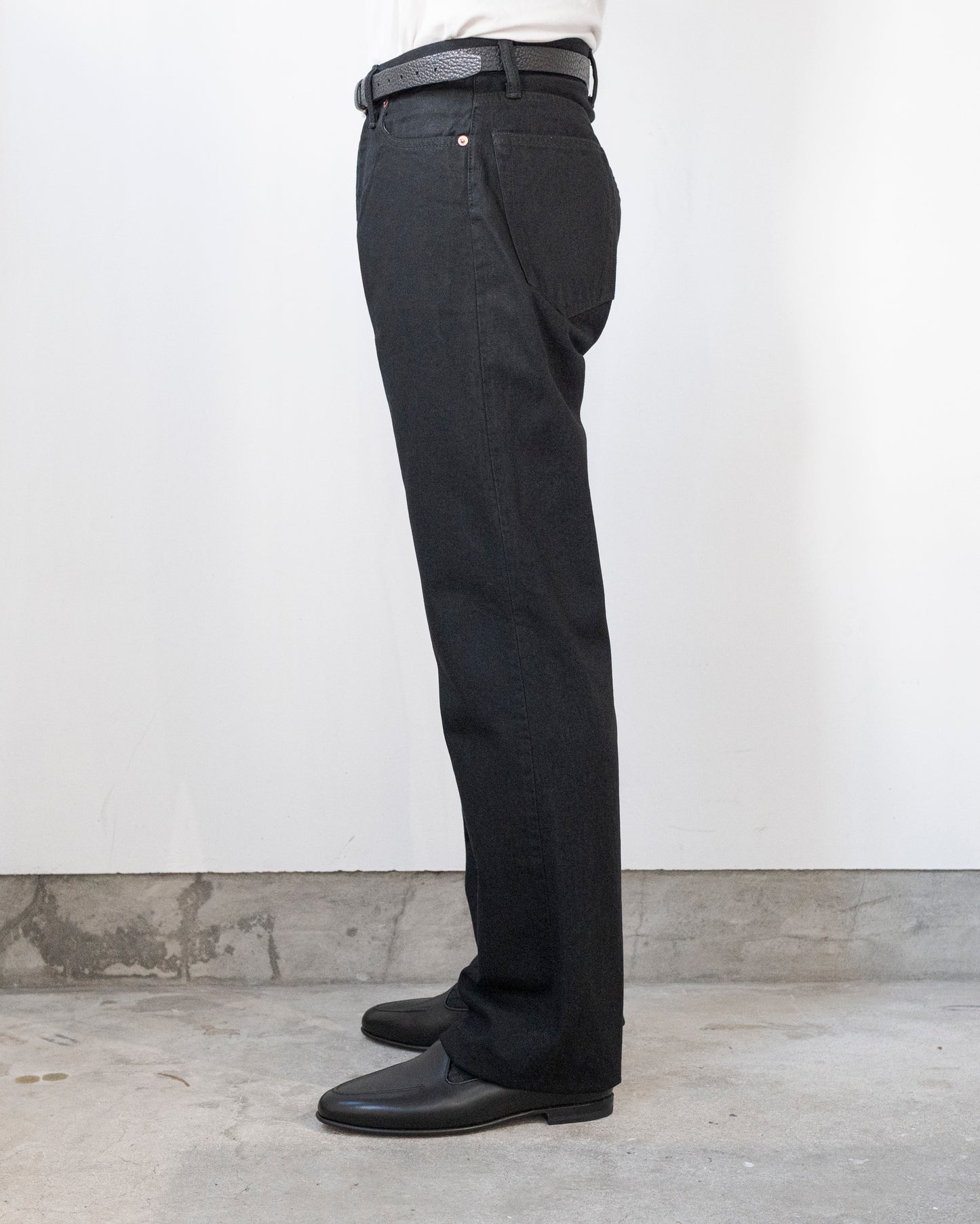 DENIM FLARE TROUSERS