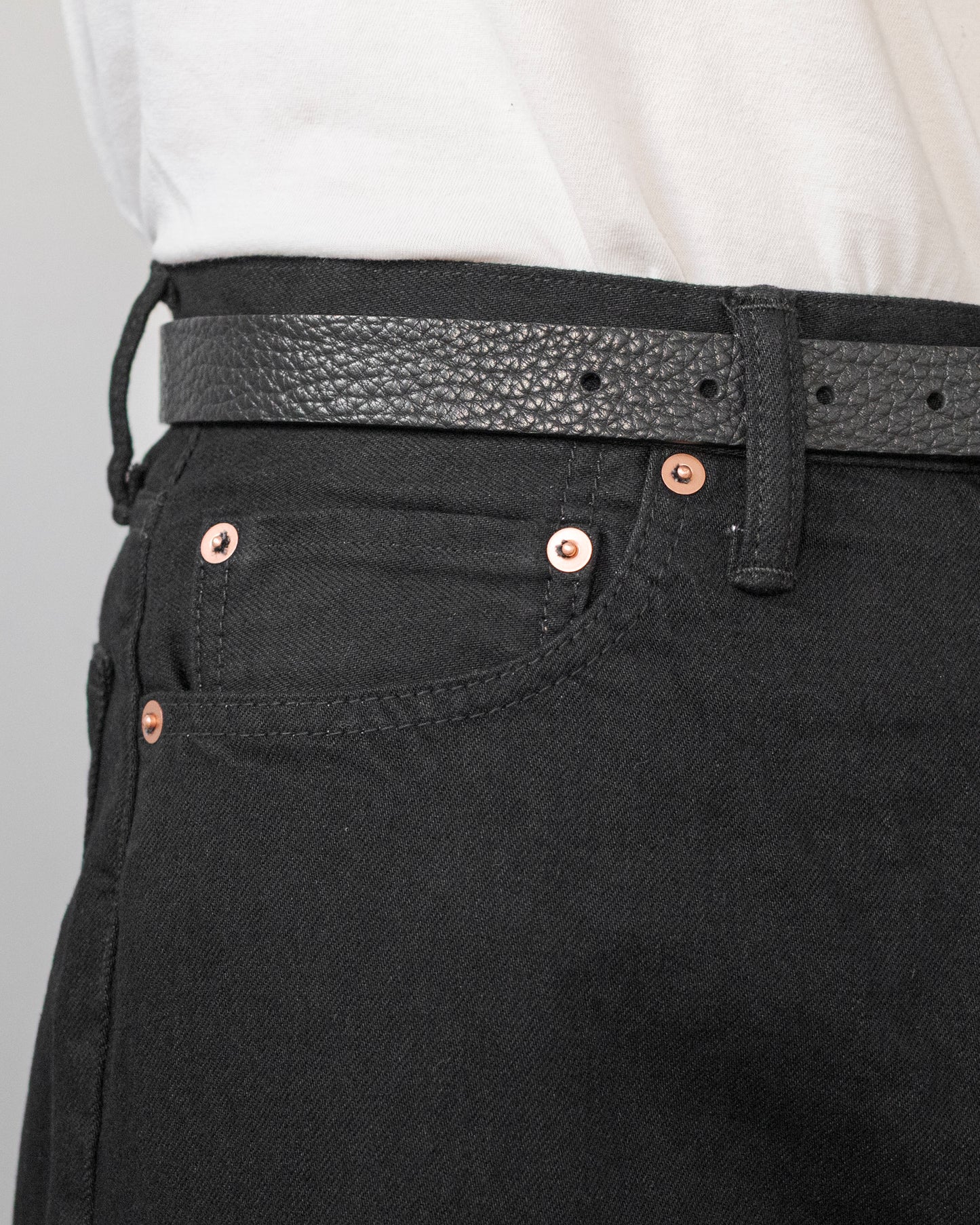 DENIM FLARE TROUSERS