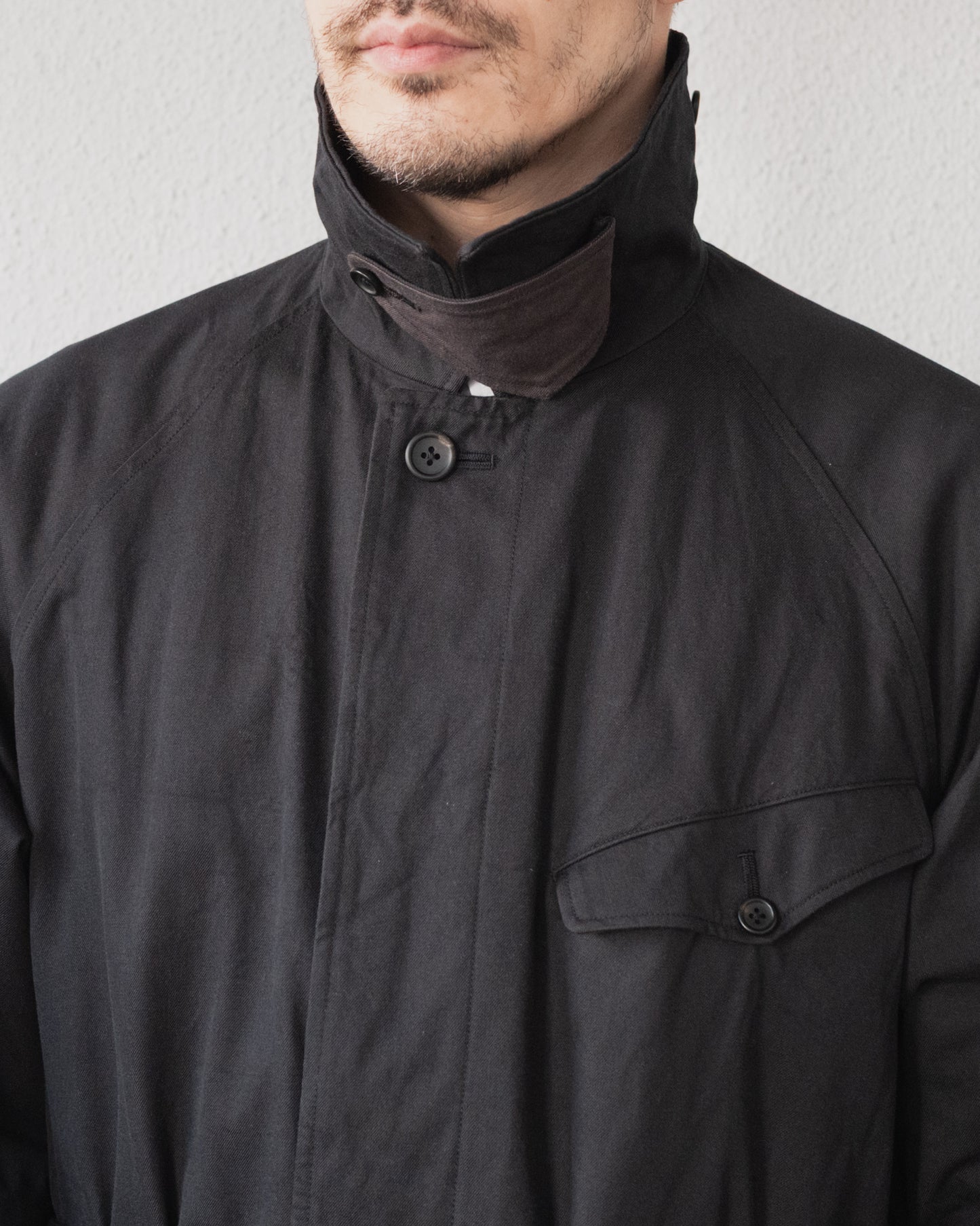 DOUBLE FACE COTTON BELTED COAT