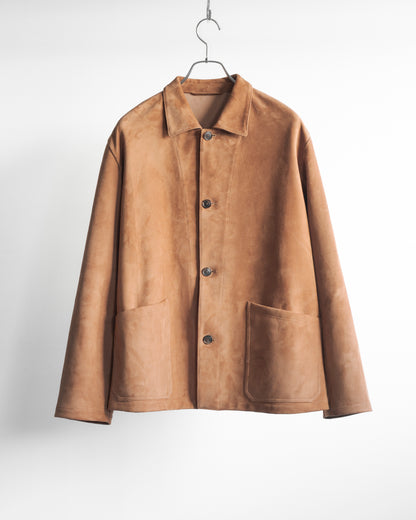 SUEDE CALL SHEEP LEATHER SHORT COAT