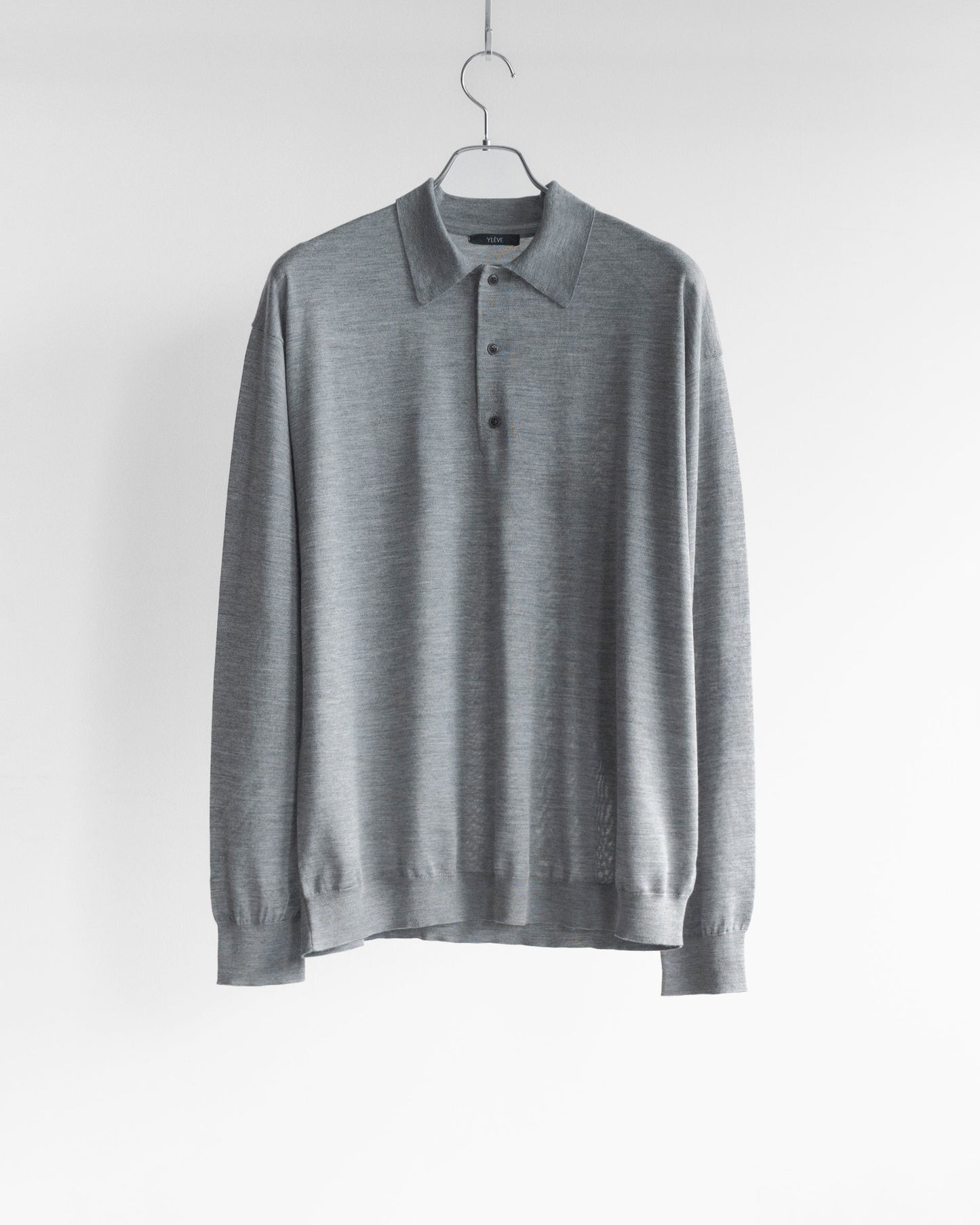 WOOL SILK CASHMERE KNIT POLO