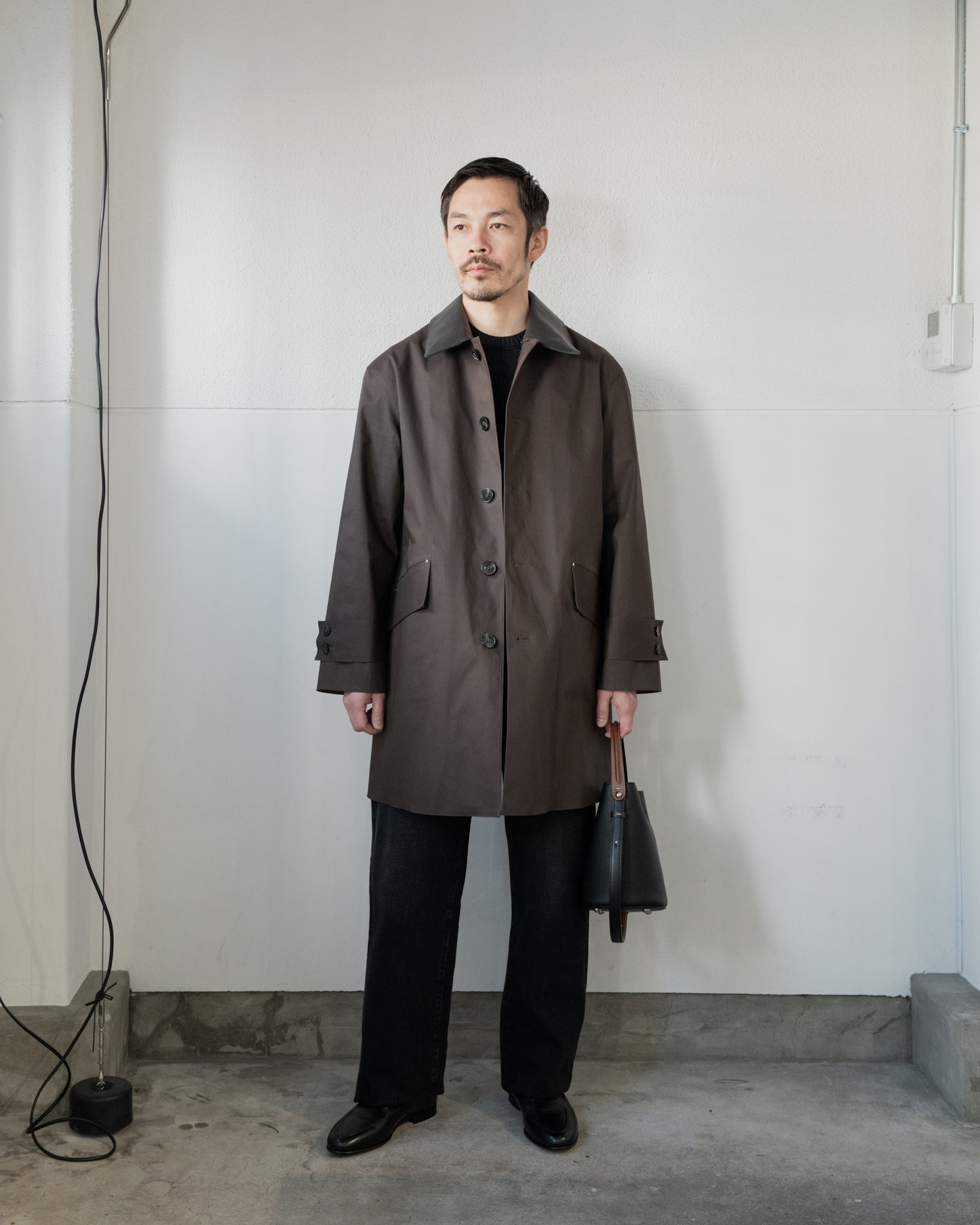 HUMBIE SL RUBBERIZED COTTON COAT