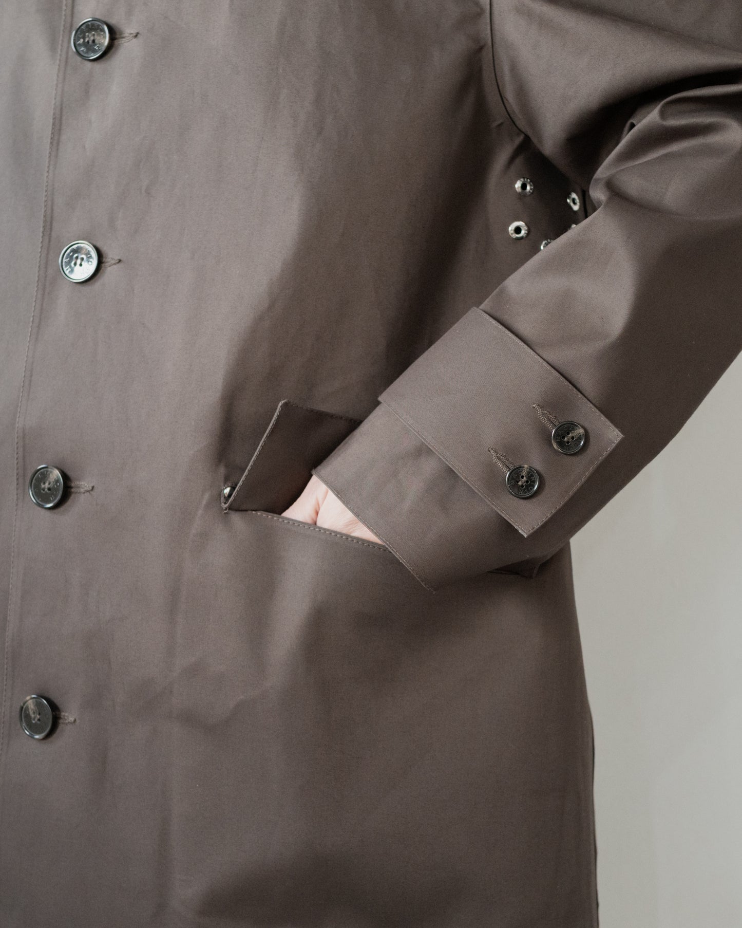 HUMBIE SL RUBBERIZED COTTON COAT