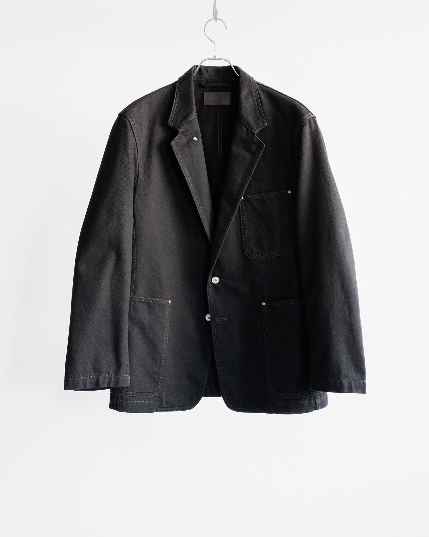 SINGLE BREASTED TAILORED JACKET IN DENIM